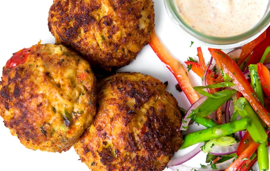 Crab cake sandwich