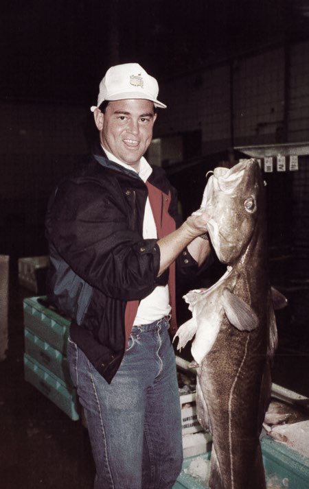 A historic catch on the dock